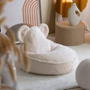 Lasten säkkituoli Teddy Cream White Bear, Wigiwama