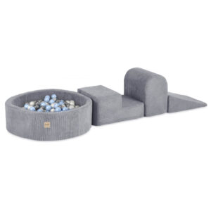 Pallomeri 90x30cm + temppurata Premium sametti, Grey