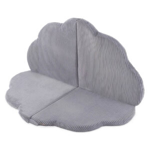 Sametti leikkimatto Flower Light Grey, Small 115 x 115 x 5cm