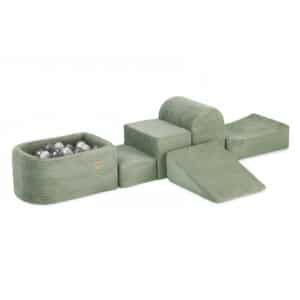 Pallomeri Mini + temppurata 4 palaa Premium sametti, Green