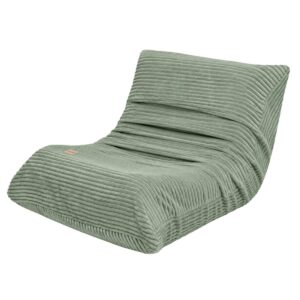 MOONI Mini -lasten nojatuoli, vihreä vakosametti, Plush Nest